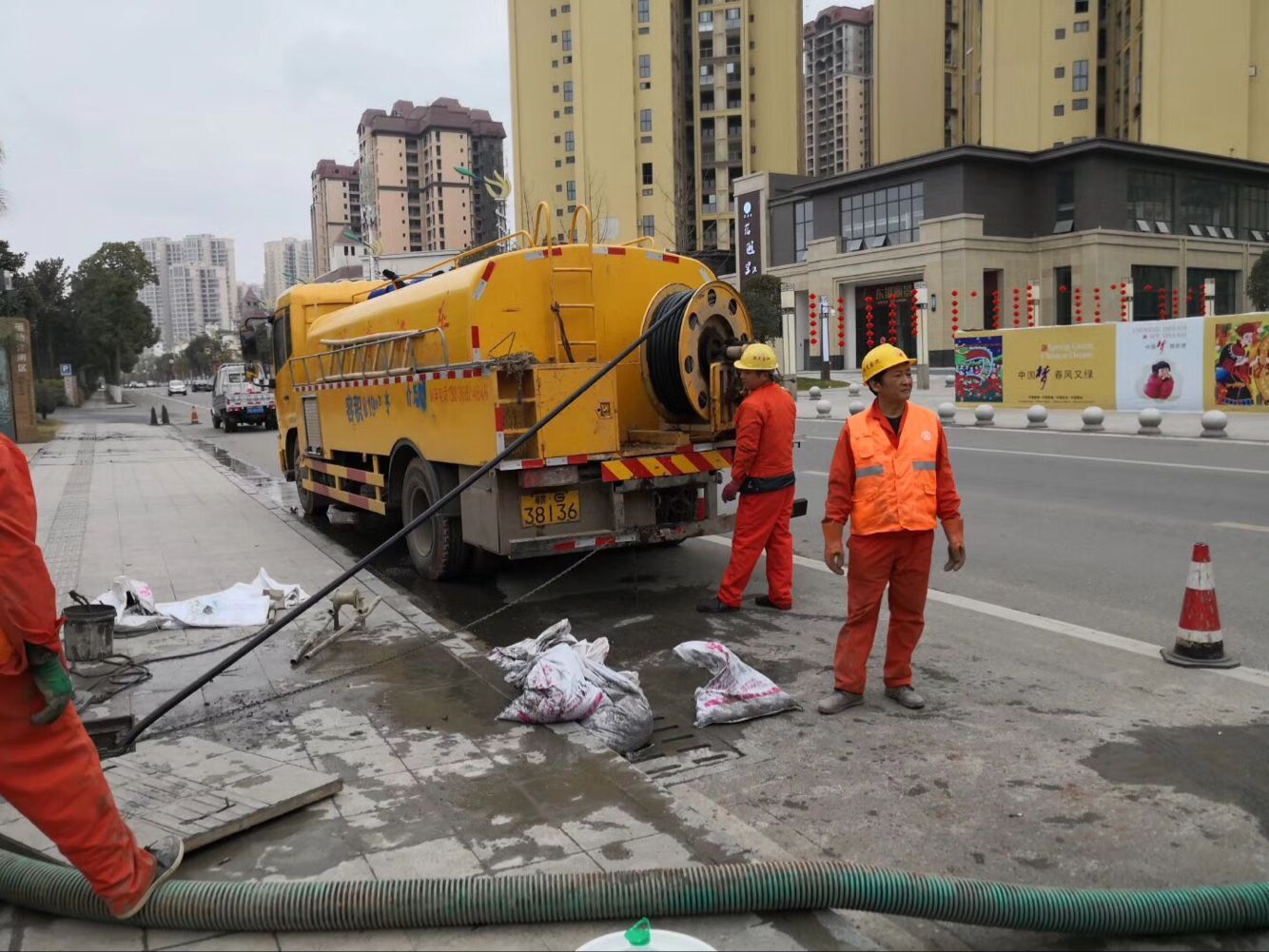 望牛墩镇排污管道清淤-管道清洗